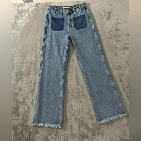 Anthropologie seventy + mochi Mabel high waisted wide leg jeans - Picture 4 of 16